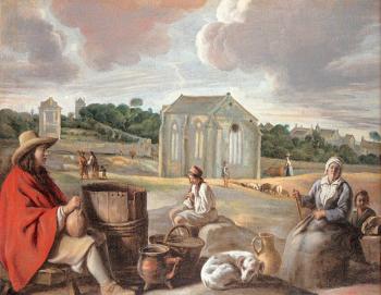 勒南兄弟 Peasants in a Landscape 勒南兄弟 Peasants in a Landscape